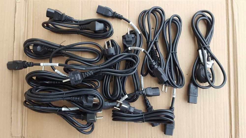 Set 50 cabluri alimentare Schuko IEC C13 230V 3 pini (produs NOU)