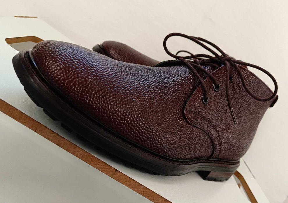 Ghete lace up 41.5 42 plain toe premium Calvin Klein piele naturala