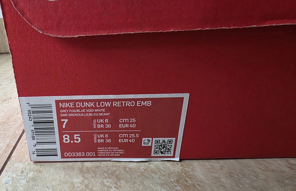 Nike Dunk Low Retro 75th Anniversary oridinali,noi