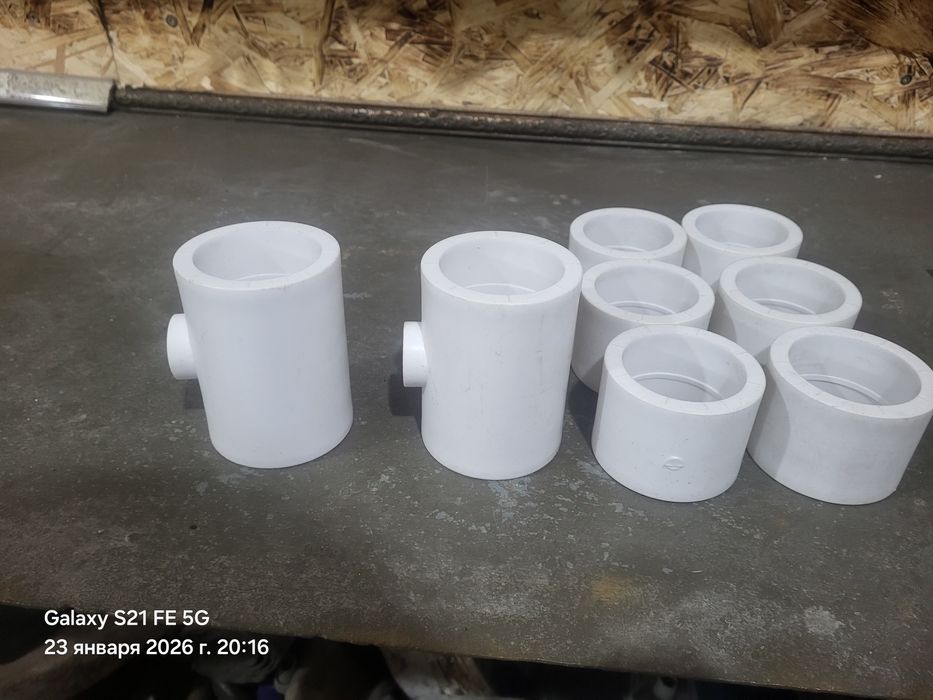 Пластиковые муфты и тройник