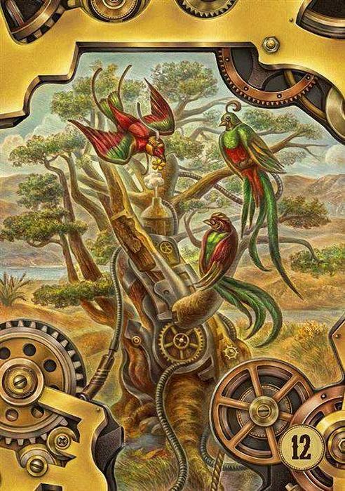 Оракул Ленорман Стимпанк Барбары Мур Steampunk, размер 7х12см