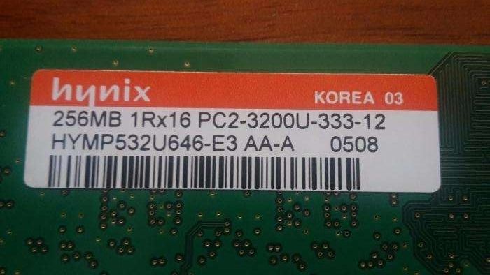 Memorie RAM 256 MB ddr1 si 2
