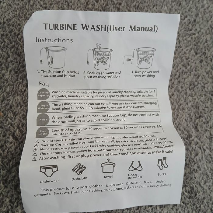 Mini masina de spalat