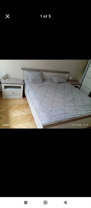 Спалня + две нощни шкафчета (без матрак)