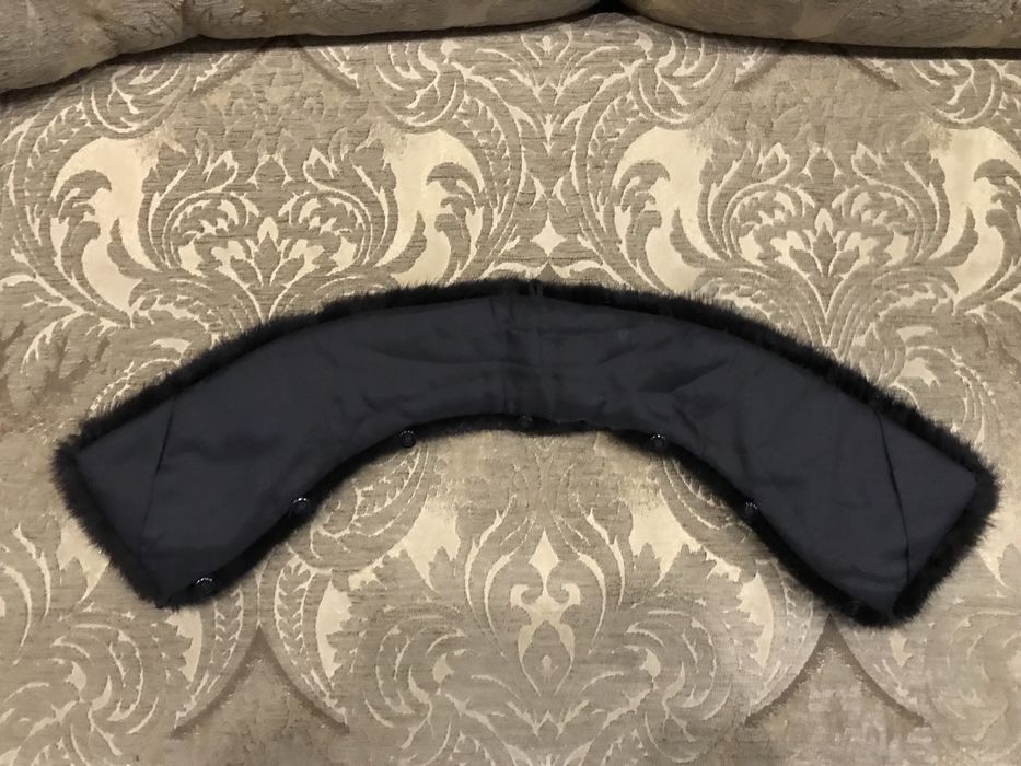 Воротник меховой норка черный