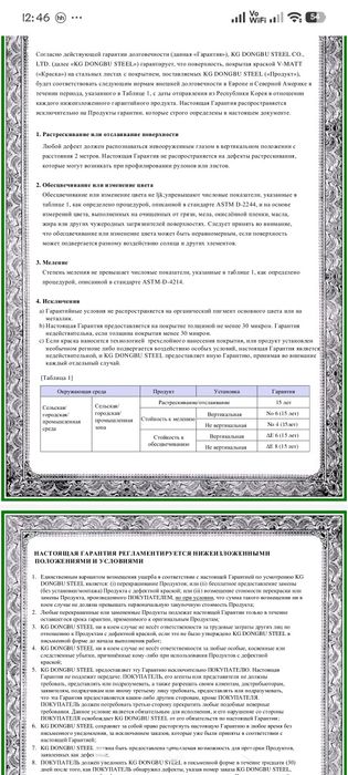Металлочерепица с гарантией