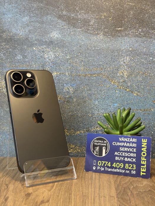 Iphone 15 Pro/128Gb/2 anu Garantie Centrul de Telefoane/rate