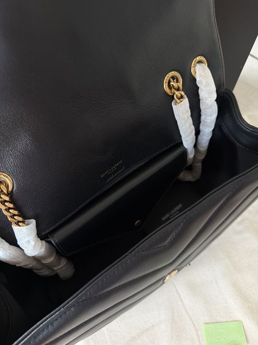 Черна дамска Чанта loulou YSL Matelasse 29cm нова