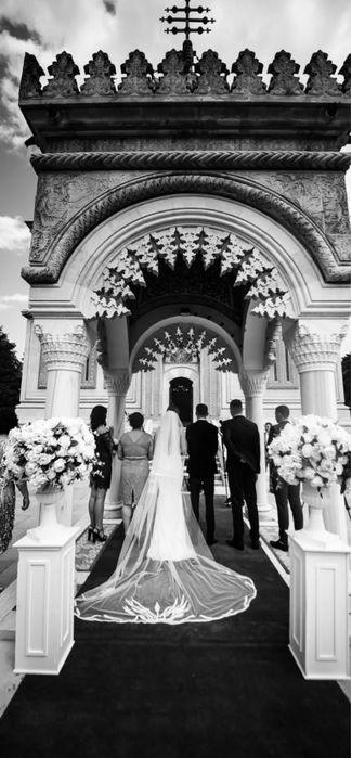 Rochie de mireasa La novia + voal + pantofi