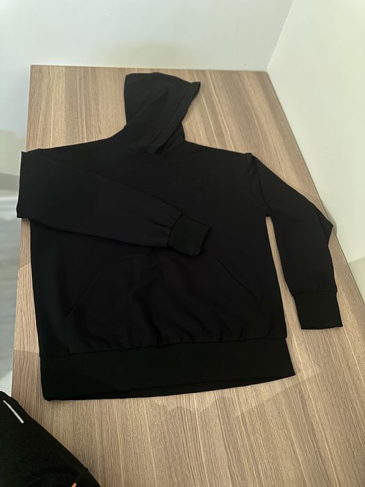 Черное худи (двухнитка) | лёгкое и удобное