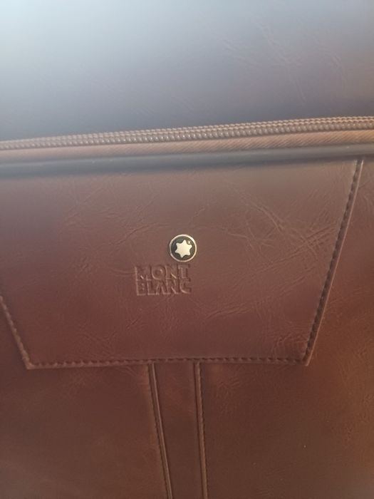 Луксозен кожен куфар Montblanc – Естествена кожа (Винтидж модел)