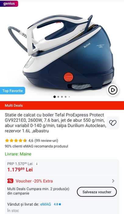 Statie de calcat Tefal