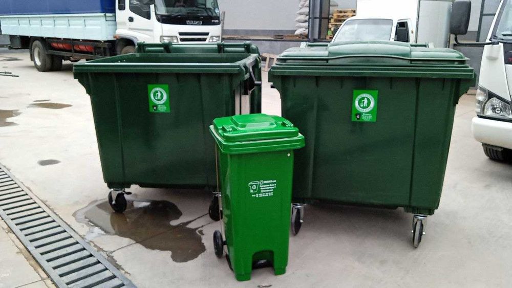 Пластиковый контейнер для мусора от 120л до 1100л