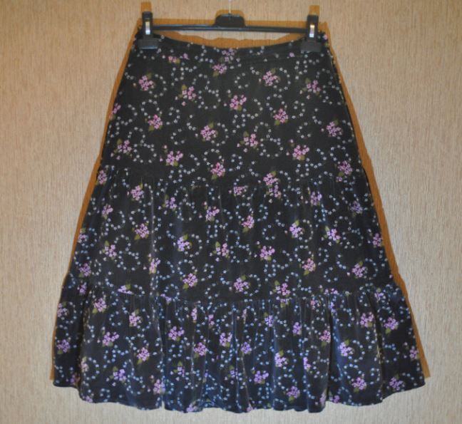 Fusta din catifea bumbac de calitate, marimea 38