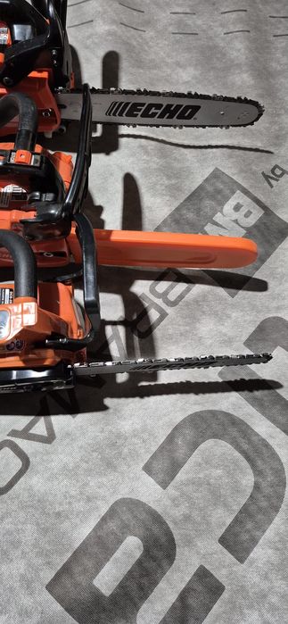 Echo drujba pe benzina, acumulator