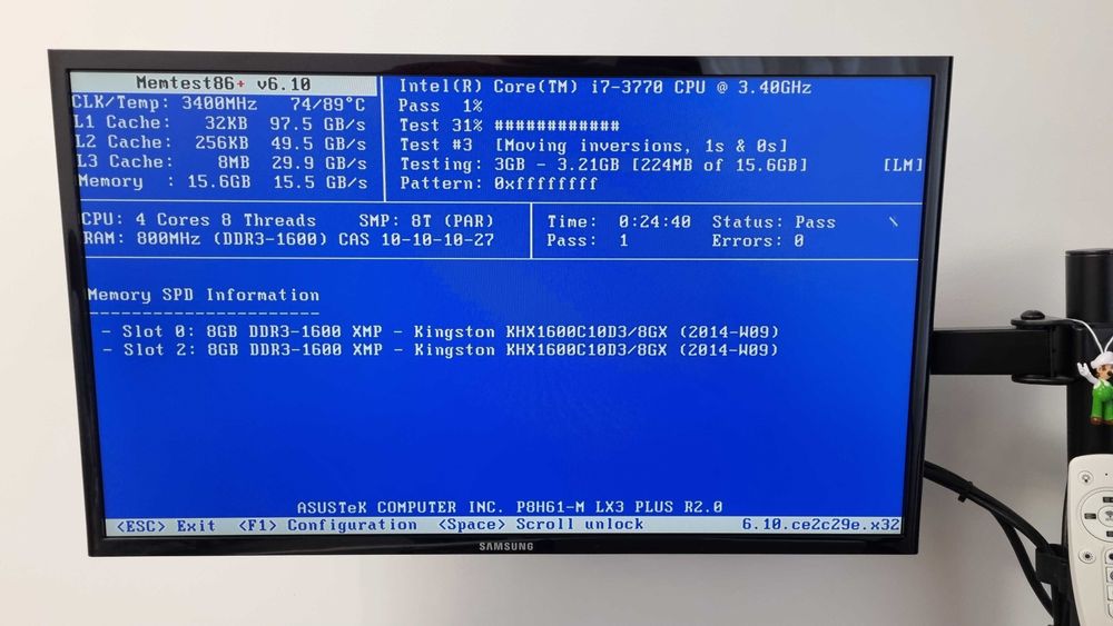 Kit memorii RAM PC 16Gb DDR3 1600Mhz(2x8Gb) Kingston HyperX Blu