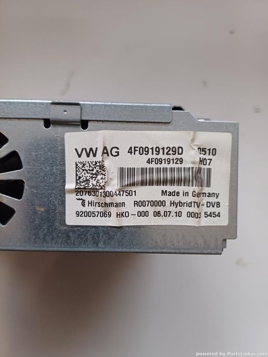 Tv Tuner Auto Audi A8 Iii (4H2, 4H8, 4Hc, 4Hl) [ 2009 - 2018 ] Oem