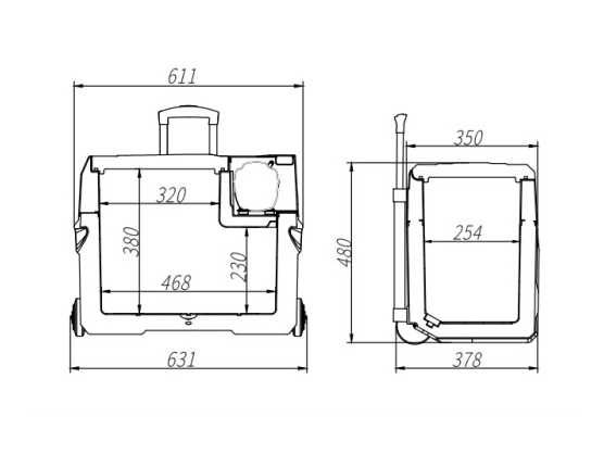 Авто хладилник с батерия 12V 40л - 12/24/100-240V