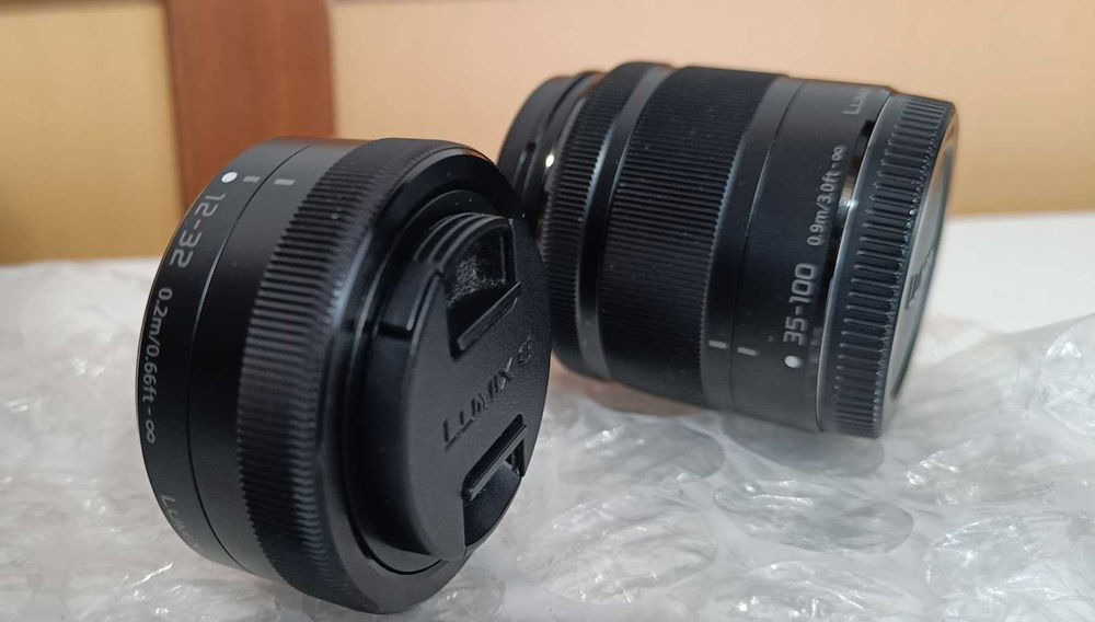Продавам Panasonic LUMIX GX80 + 2 обектива (12–32mm и 35–100mm)