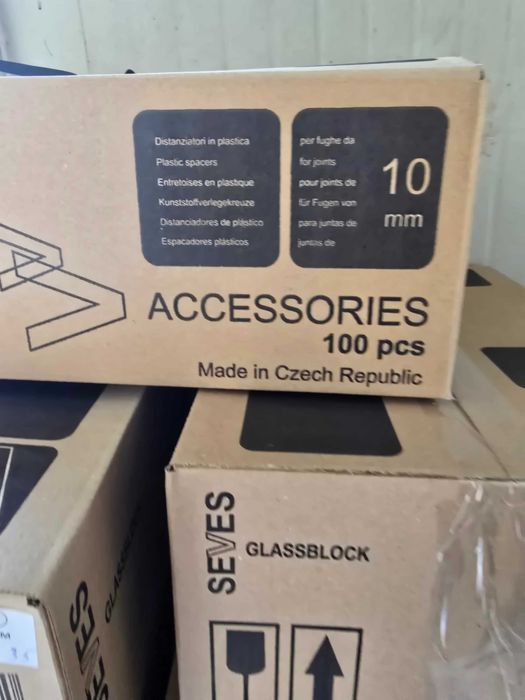 Кръстачки за зидане на стъклени тухли за стандартна 10 мм фуга