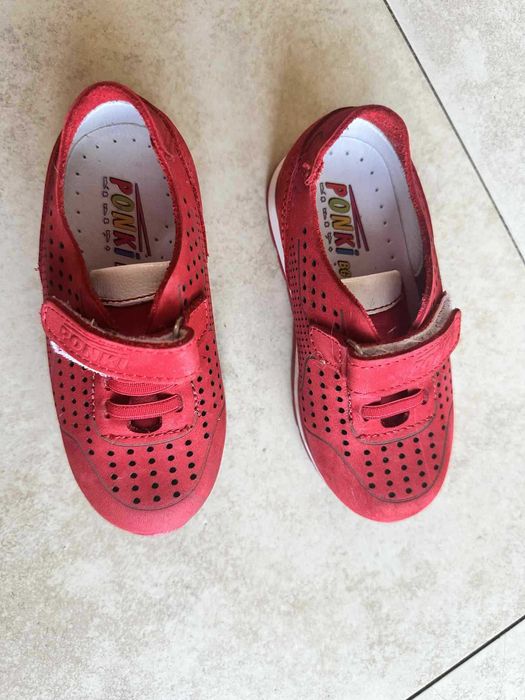 Бебешки обувки ponki summer red