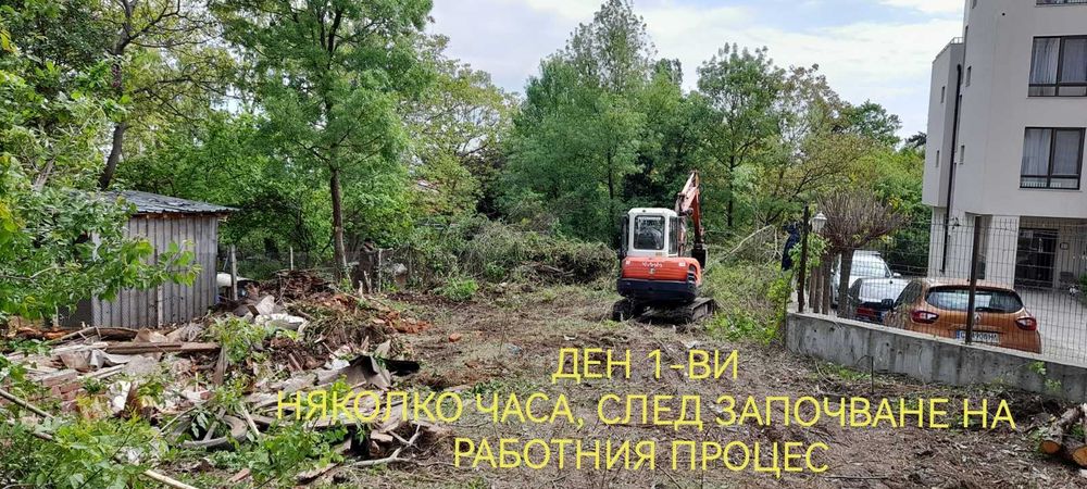 Дробилка за клони. Почистване на запустели терени и дворове
