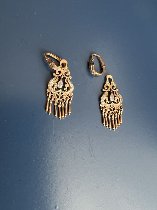 Золотые серьги трансформер