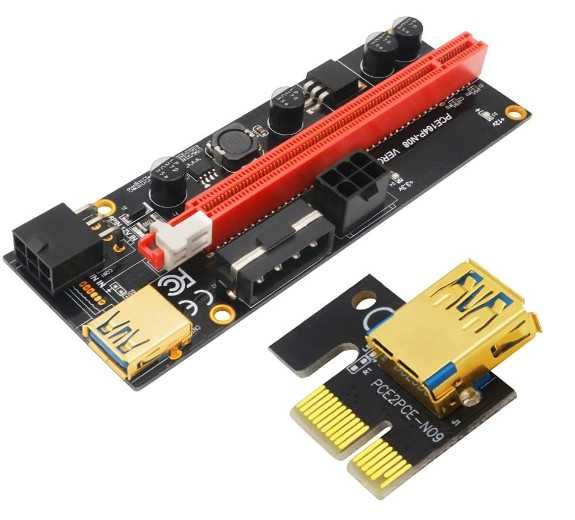 LeHang PCIE Riser карта 1X към16X, PCI-E Riser 009S