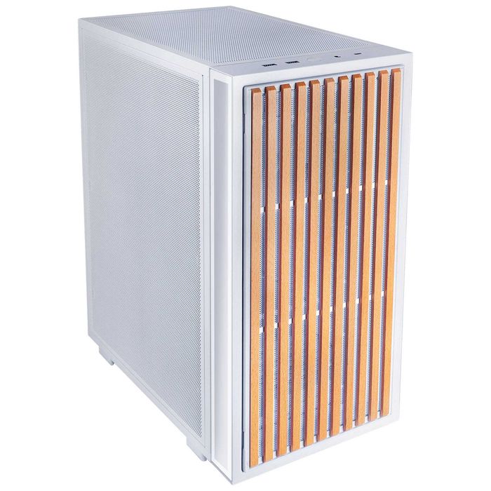 Компютърна кутия LIAN LI B4-mATX DAN Cases Collaboration WHITE + Vertical AeroDeck