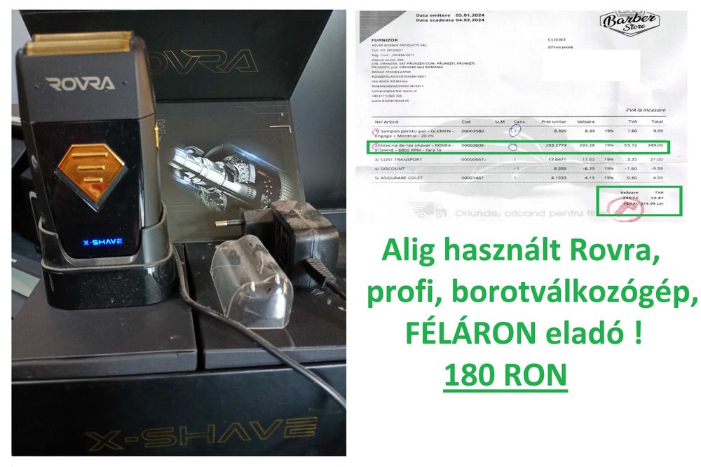 Aparat de bărbierit profesional Rowra