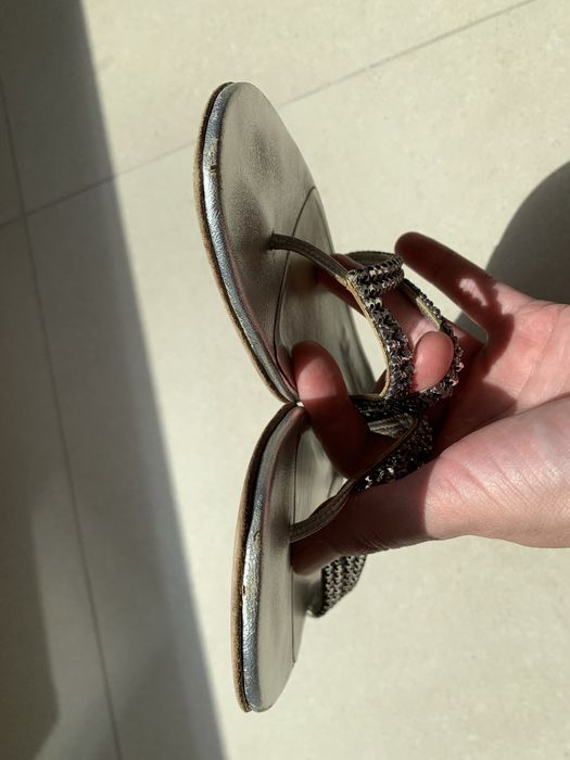 Șlapi de lux GINA cu cristale  Swarovsky, model Calvin