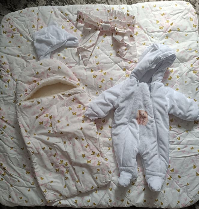 Конверт на выписку для девочки, зимний