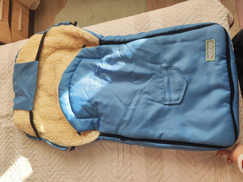 Зимен чувал от овча кожа Womar Zaffiro – за количка