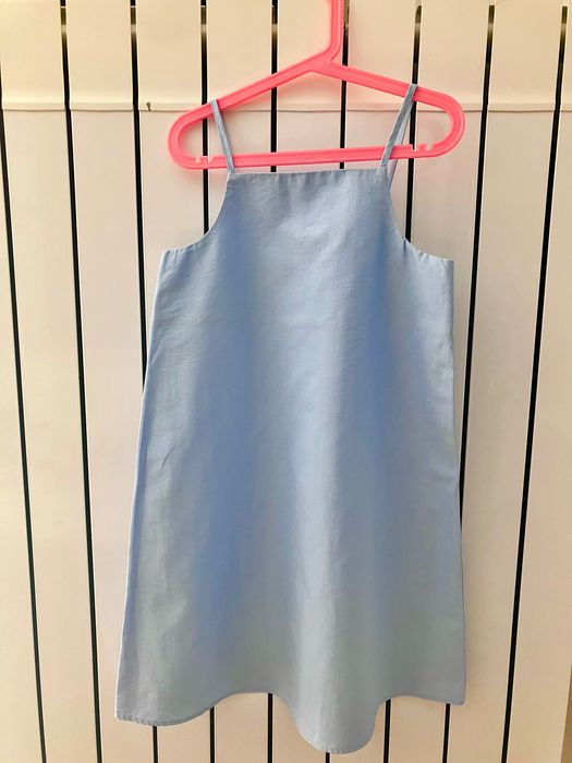 Чисто нова синя детска рокля  Zara 134 см ,9 год