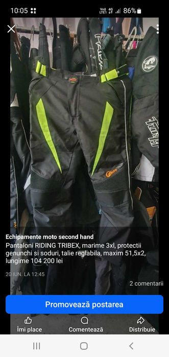 Pantaloni moto cu protectii hard