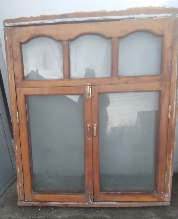 Двойные деревянные окна б/у