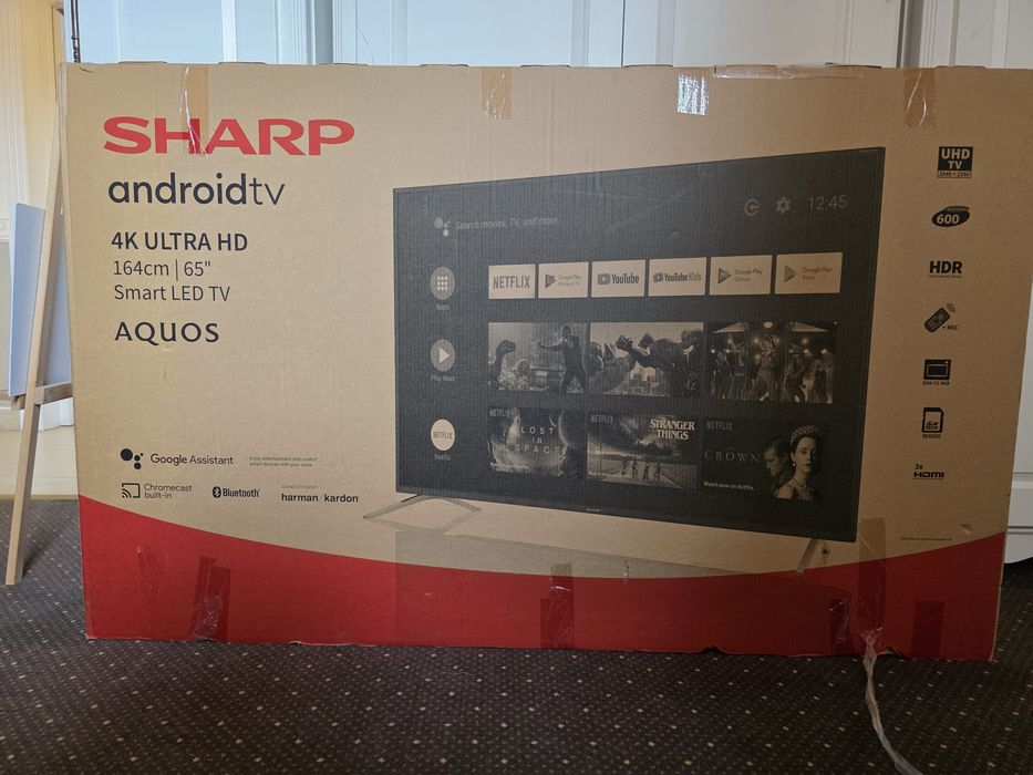 Televizor Smart TV  Sharp Aquos 164 cm 65" inch 4K Android, LED, perfect functional, full box
