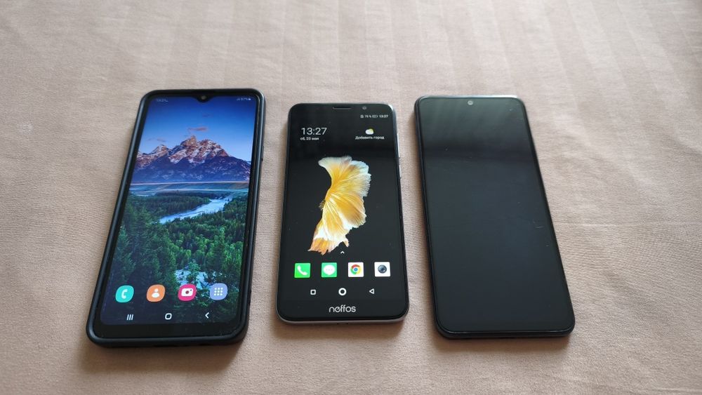 Смартфоны Samsung, Neffos, Redmi
