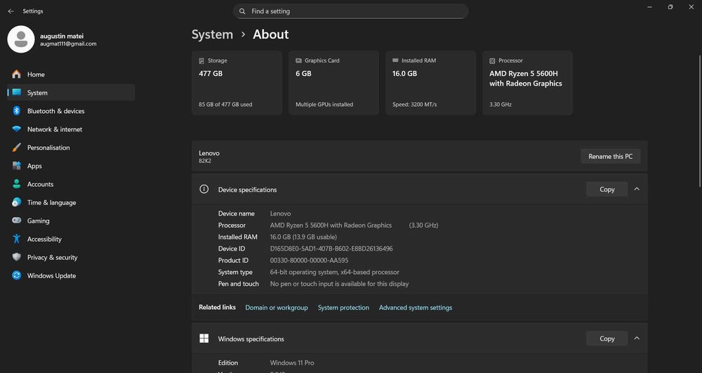 Vând laptop de gaming Lenovo foarte bun!!!