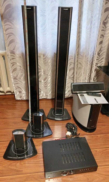 Усилитель звука, колонки SHARP (для домашнего кинотеатра)