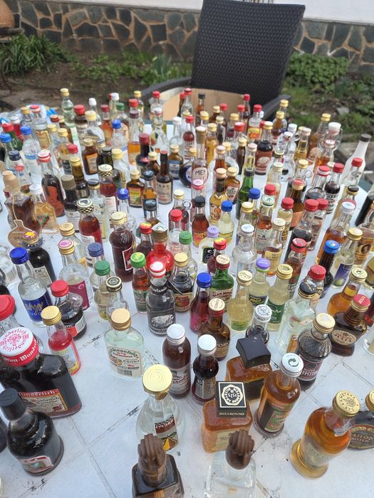 колекция от шишенца с алкохол