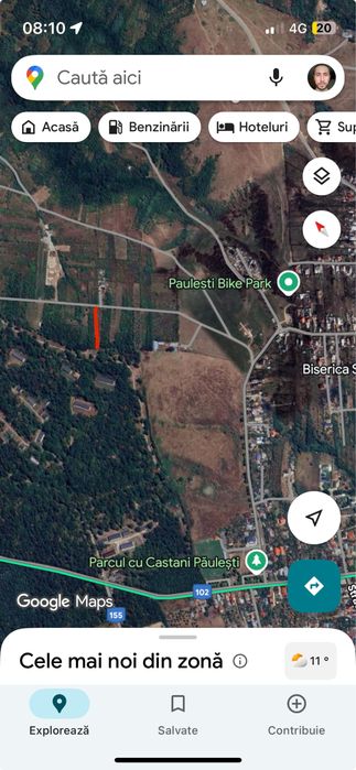 Teren extravilan Paulesti 1000mp