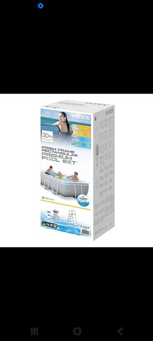 Intex бассейн 300х175х80 каркасный