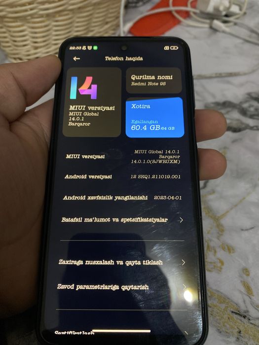 !!! Sotiladi Redmi Not 9S 64gb