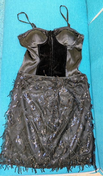 Блестящ сет в черно