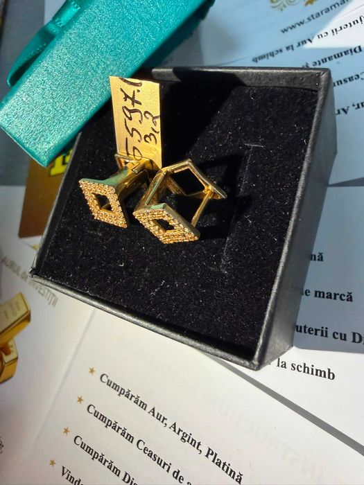 cercei din aur 14k  3.2g(CDC)