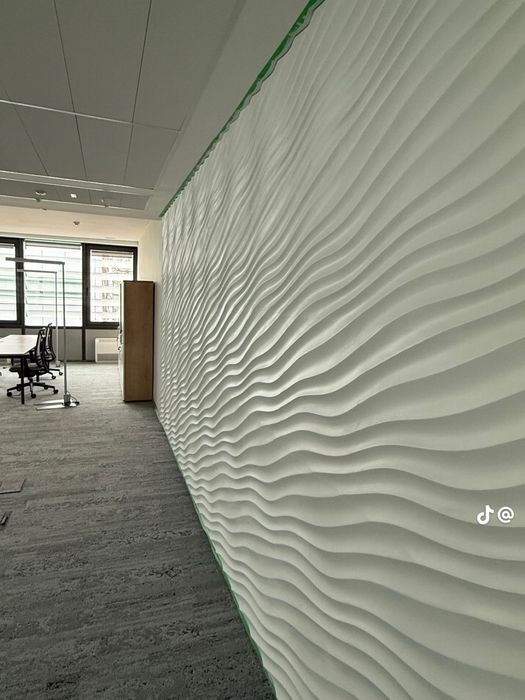 Декоративни 3D панели - 3д гипсови панели, облицовки за стени 0078