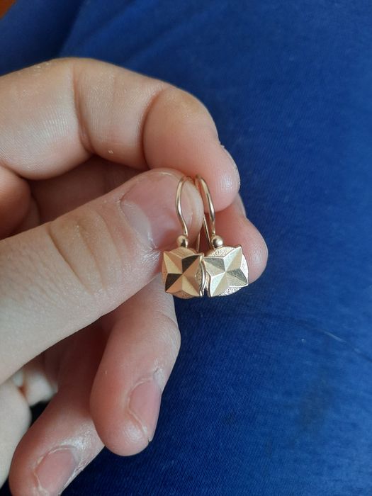 Серьги золотие советские