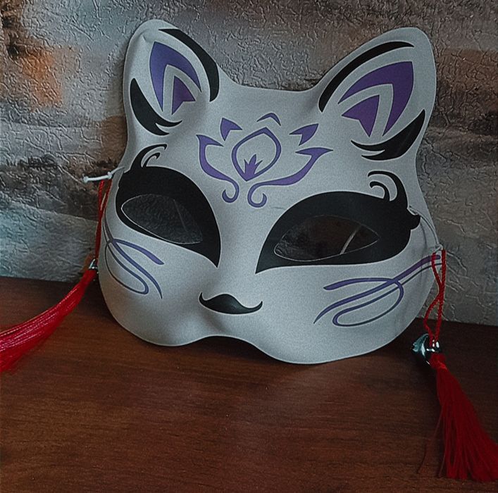 Продаю маску Кицунэ, Геншин импакт, аниме, лиса,косплей