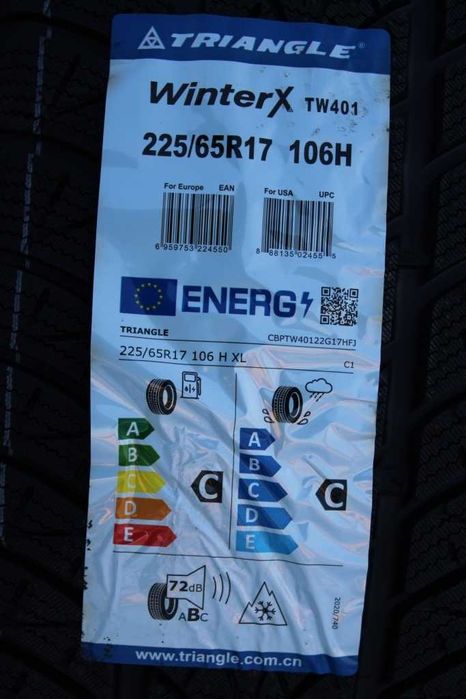 Anvelope iarna noi 225/65R17 106H, XL, Triangle, DOT 2025
